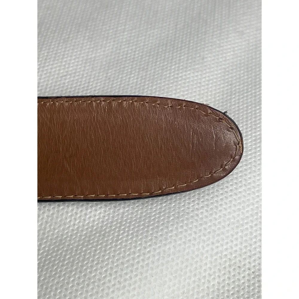 Johnston & Murphy Aniline Kipskin Shoulders Belt Handcrafted Size 32 (30